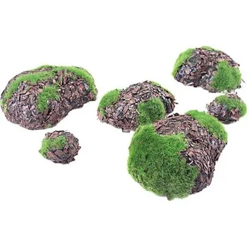 Zahradní dekorace Dekorativní mechový kámen 6 ks