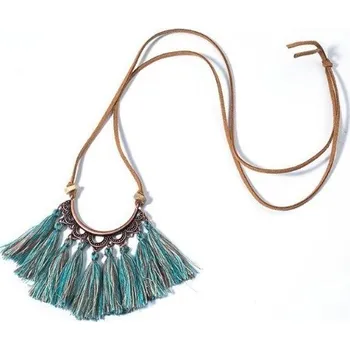 Náhrdelník Dámský náhrdelník - STŘAPCE tyrkysová