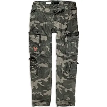 SURPLUS Kalhoty AIRBORNE SLIMMY BLACK CAMO