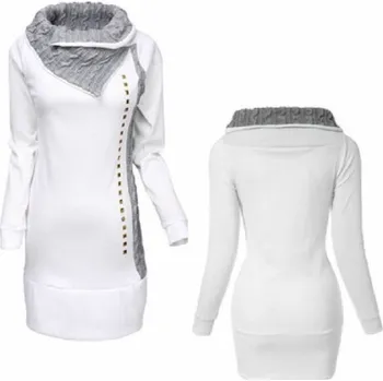 Dámská mikina Dámská dlouhá mikina bílá S