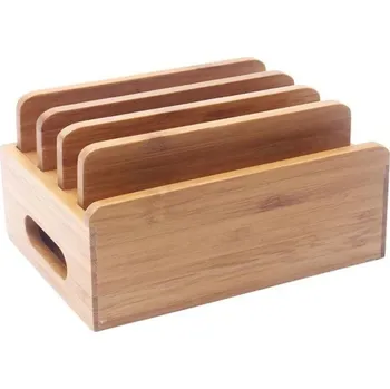 Bambusový organizátor pro nabíjecí stanici