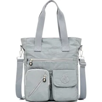 Kabelka Dámská plátěná kabelka M1761 šedá