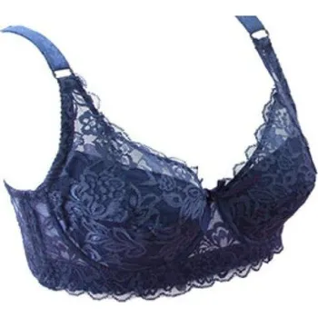 Podprsenka Dámská krajková podprsenka J3184 tmavě modrá 75C