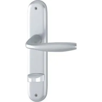 Stavebniny HOPPE kování NEW YORK, interiérové, klika-klika, stř. elox, dlouhý štítek, WC