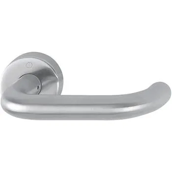 HOPPE poloviční sada klik PARIS kulatá, čtyřhran 10/62 mm, nerez mat