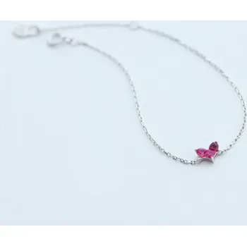 Náramek Dámský řetízkový náramek se srdcem H148