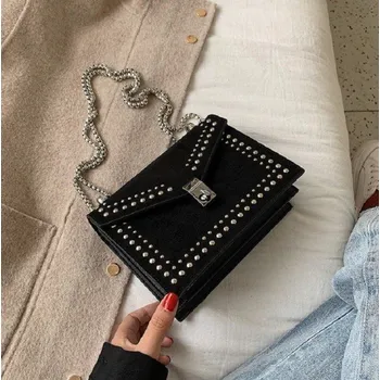 Kabelka Dámská kožená kabelka M1394 černá