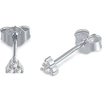 Náušnice Dámské drobné náušnice pecky R33 stříbrná 2