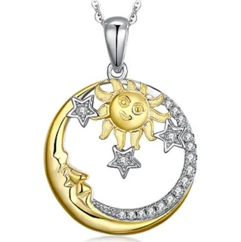 Přívěsek Dámský přívěsek se sluncem a měsícem G626