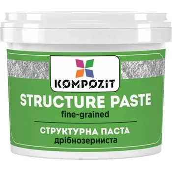 Bílá jemnozrnná strukturovací pasta od Kompozit