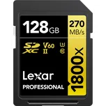 Lexar Pro 1800x SDXC U3 (V60) UHS-II R270/W180 128GB