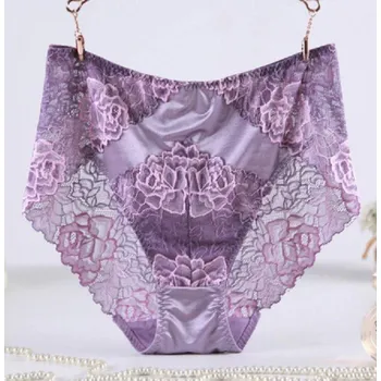 Dámské oblečení Dámské kalhotky do pasu - nadměrné velikosti fialová 4XL