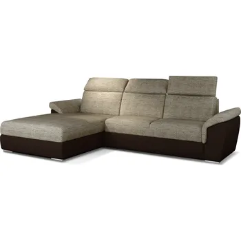 Sedací souprava Rozkládací rohová sedačka TREND cappucino / hnědá