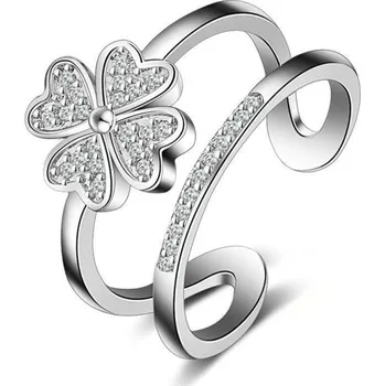 Prsten Dámský prstýnek se čtyřlístkem D2008