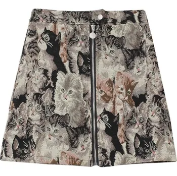 Dámská sukně Dámská mini sukně s potiskem koček XS
