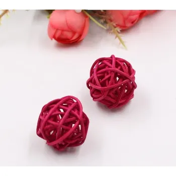 Barevné dekorační míčky - DIY - 10 kusů vínová