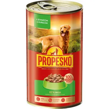 Krmivo pro kočku Propesko mokré krmivo jehněčí 1,24 kg