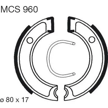 Motodíl Brzdové čelisti LUCAS MCS 960 YAMAHA PW 50 1982-2016