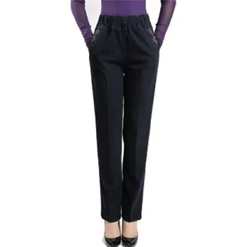 Dámské džíny Dámské džíny s elastickým pasem černá 3XL