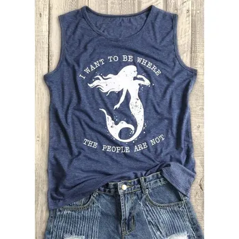 Dámské tílko s motivem mořské panny L