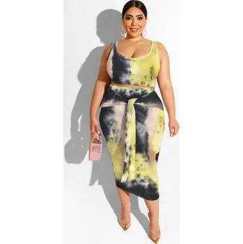 Dámský crop top a sukně B1057 XXL 9