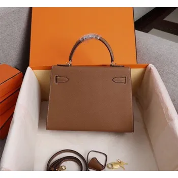 Kabelka Dámská kožená kabelka M1277 hnědá