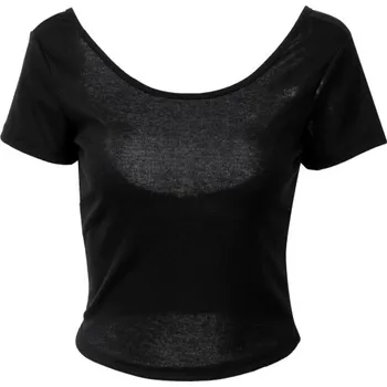 Dámské tričko Dámské tričko s odhalenými zády černá S