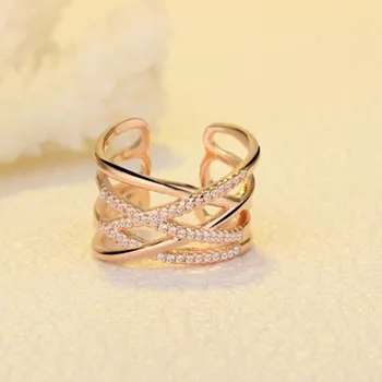 Prsten Dámský prstýnek D1253 starorůžová