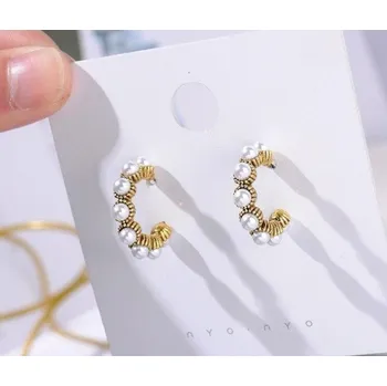 Náušnice Dámské náušnice polokruhy A2597 2