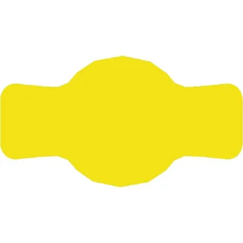 Speciální papír ETIKETA NA ZAVAŘOVACÍ SKLENICE 7x4 cm SAMOLEPKY NA ZAVAŘENINY 72 ks ŽLUTÁ MATNÁ