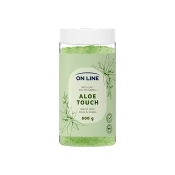 Kosmetika On line sůl do koupele Aloe vera a olivový olej 800 g