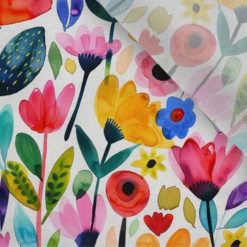 Lyocell 130g pestré květiny Luana