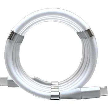 Datový kabel Datový kabel USB-C s magnety bílá 90 cm