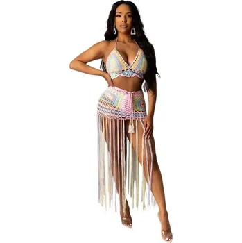 Dámský crop top a sukně B1036 L