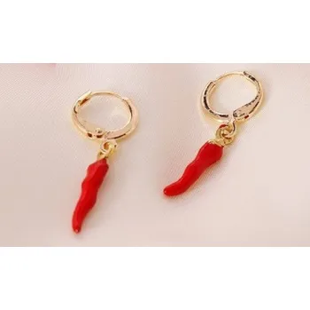 Náušnice Dámské kruhové náušnice s přívěskem G977 2