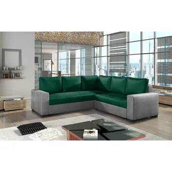 Sedací souprava Rohová sedací souprava CAMARO zelená / šedá
