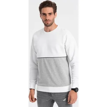 Pánská mikina Ombre Clothing Neobvyklá mikina v šedé barvě V1 OM-SSNZ-0130