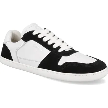 Dámské tenisky Barefoot tenisky Shapen - RE:Wind Black & White Leather černobílé Velikost: 45