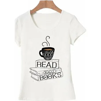 Dámské tričko Dámské tričko s potiskem knih L