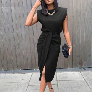 Dámský top a sukně černá XL