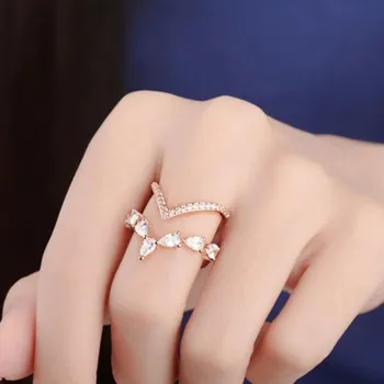 Prsten Dámský prstýnek D1989 starorůžová