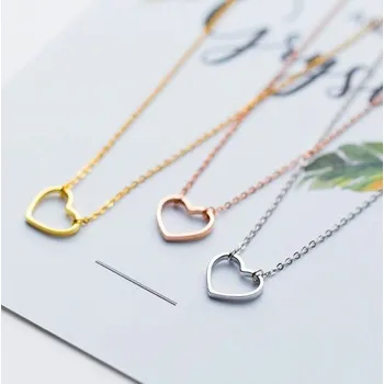 Šperk Dámský řetízek se srdcem starorůžová