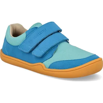Dívčí obuv Barefoot dětské tenisky Blifestyle - Crocodile türkis breit modré širší Velikost: 25