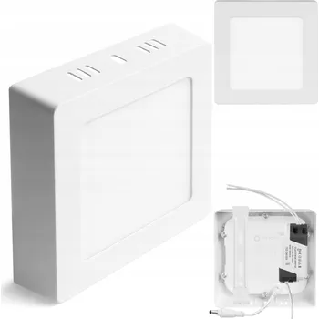 Nástěnný LED panel 6W stropní svítidlo bílý čtverec studený