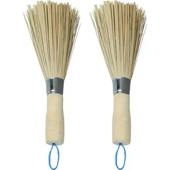 Pomůcka pro obuv a oblečení Bambusový kartáč 2 ks