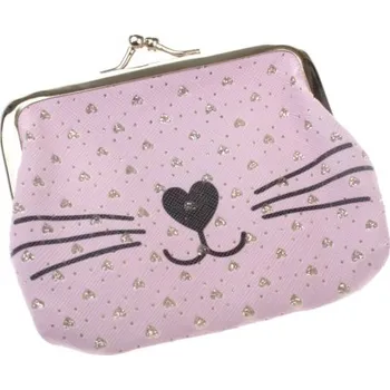 Peněženka Retro peněženka s kočičím čumáčkem a srdíčky