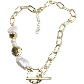 Náhrdelník Dámský masivní řetízek s perlami