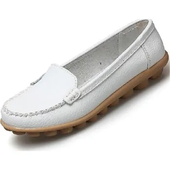 Dámské baleríny Dámské kožené espadrilky J3116 bílá 41