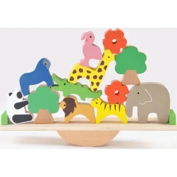 Dřevěná hračka Balanční hra se zvířaty
