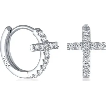 Náušnice Dámské kruhové náušnice H848 stříbrná 2